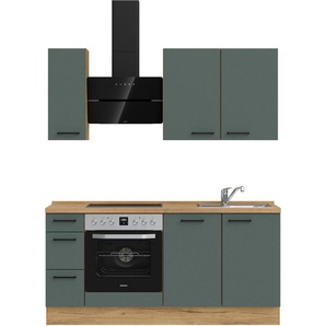 nobilia® Küchenzeile Easytouch premium, vormontiert, Ausrichtung wählbar, Breite 180 cm, mit E-Geräten