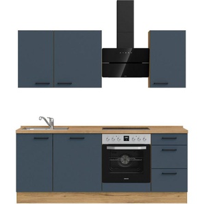 nobilia® Küchenzeile Easytouch II, vormontiert, Ausrichtung wählbar, Breite 210 cm, wahlw. mit E-Geräten