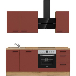 nobilia® Küchenzeile Easytouch II, vormontiert, Ausrichtung wählbar, Breite 210 cm, wahlw. mit E-Geräten