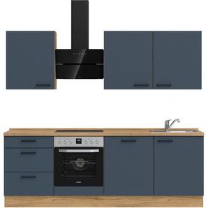 nobilia® Küchenzeile Easytouch II, vormontiert, Ausrichtung wählbar, Breite 240 cm, wahlw. mit E-Geräten
