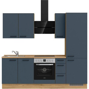 nobilia® Küchenzeile Easytouch premium, vormontiert, Ausrichtung wählbar, Breite 240 cm, ohne E-Geräte
