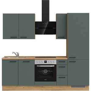nobilia® Küchenzeile Easytouch premium, vormontiert, Ausrichtung wählbar, Breite 240 cm, ohne E-Geräte
