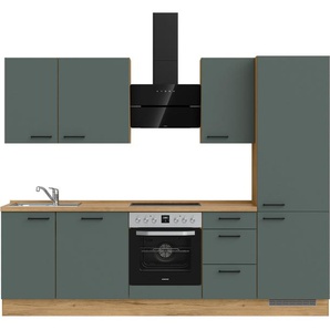 nobilia® Küchenzeile Easytouch premium, vormontiert, Ausrichtung wählbar, Breite 270 cm, mit E-Geräten