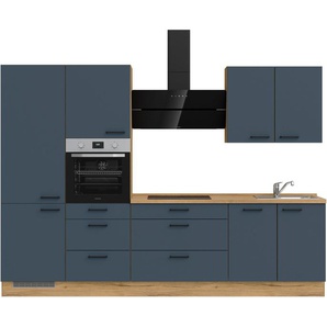 nobilia® Küchenzeile Easytouch II, vormontiert, Ausrichtung wählbar, Breite 300 cm, wahlw. mit E-Geräten