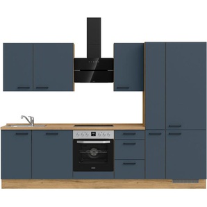 nobilia® Küchenzeile Easytouch II, vormontiert, Ausrichtung wählbar, Breite 300 cm, wahlw. mit E-Geräten