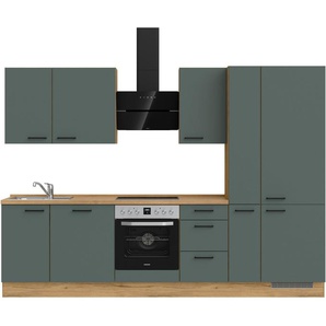 nobilia® Küchenzeile Easytouch II, vormontiert, Ausrichtung wählbar, Breite 300 cm, wahlw. mit E-Geräten