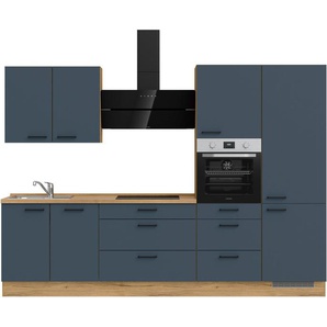 nobilia® Küchenzeile Easytouch premium, vormontiert, Ausrichtung wählbar, Breite 300 cm, ohne E-Geräte