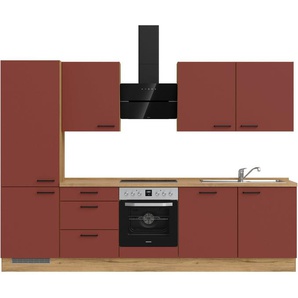 nobilia® Küchenzeile Easytouch premium, vormontiert, Ausrichtung wählbar, Breite 300 cm, ohne E-Geräte