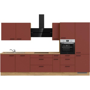 nobilia® Küchenzeile Easytouch premium, vormontiert, Ausrichtung wählbar, Breite 360 cm, mit E-Geräten