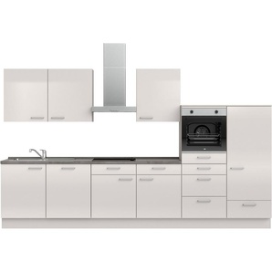 nobilia® Küchenzeile Flash I, vormontiert, Ausrichtung wählbar, Breite 360 cm, wahlw. mit E-Geräten