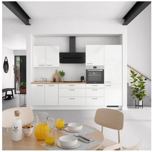 nobilia® Küchenzeile Flash premium, vormontiert, Ausrichtung wählbar, Breite 300 cm, ohne E-Geräte
