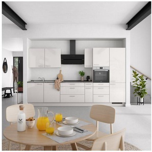 nobilia® Küchenzeile Flash premium, vormontiert, Ausrichtung wählbar, Breite 360 cm, mit E-Geräten