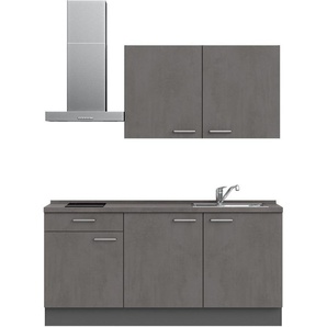 nobilia® Küchenzeile Riva I, vormontiert, Ausrichtung wählbar, Breite 180 cm, wahlw. mit E-Geräten