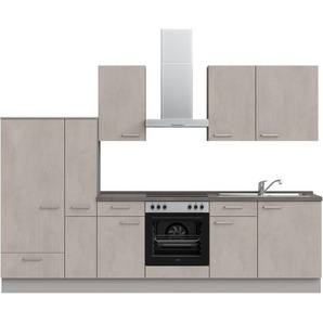 nobilia® Küchenzeile Riva basic, vormontiert, Ausrichtung wählbar, Breite 300 cm, ohne E-Geräte