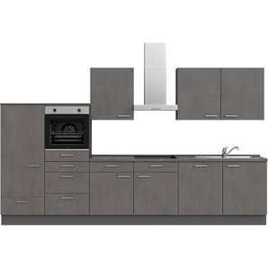 nobilia® Küchenzeile Riva basic, vormontiert, Ausrichtung wählbar, Breite 360 cm, ohne E-Geräte