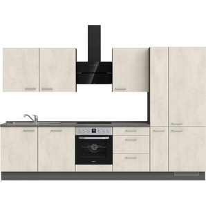 nobilia® Küchenzeile Riva premium, vormontiert, Ausrichtung wählbar, Breite 330 cm, ohne E-Geräte