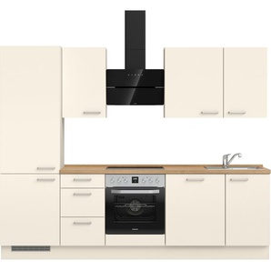 nobilia® Küchenzeile Touch II, vormontiert, Ausrichtung wählbar, Breite 270 cm, wahlw. mit E-Geräten