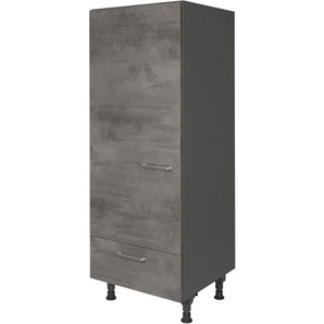 nobilia® Kühlumbauschrank Riva, Ausrichtung wählbar, mit Schubkasten, vormontiert, Breite/Höhe: 60/167,8 cm