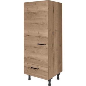 nobilia® Kühlumbauschrank Structura, Ausrichtung wählbar, mit Schubkasten, vormontiert, Breite/Höhe: 60/167,8 cm