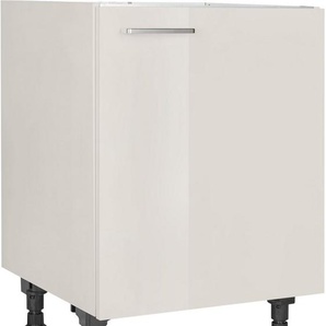 nobilia® Spülenschrank Flash, Ausrichtung wählbar, vormontiert, in den Breiten 45 und 60 cm, mit höhenverstellbaren Sockelfüßen