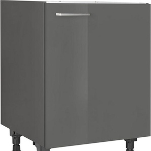 nobilia® Spülenschrank Flash, Ausrichtung wählbar, vormontiert, in den Breiten 45 und 60 cm, mit höhenverstellbaren Sockelfüßen