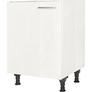 nobilia® Spülenschrank Flash, Ausrichtung wählbar, vormontiert, in den Breiten 45 und 60 cm, mit höhenverstellbaren Sockelfüßen