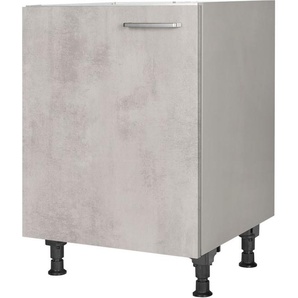 nobilia® Spülenschrank Riva, Ausrichtung wählbar, vormontiert, in den Breiten 45 und 60 cm, mit höhenverstellbaren Sockelfüßen