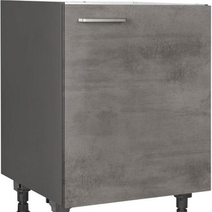 nobilia® Spülenschrank Riva, Ausrichtung wählbar, vormontiert, in den Breiten 45 und 60 cm, mit höhenverstellbaren Sockelfüßen