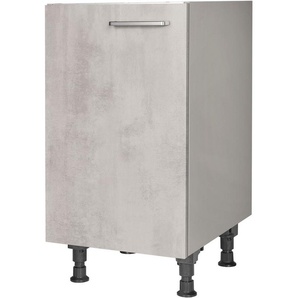 nobilia® Spülenschrank Riva, Ausrichtung wählbar, vormontiert, in den Breiten 45 und 60 cm, mit höhenverstellbaren Sockelfüßen