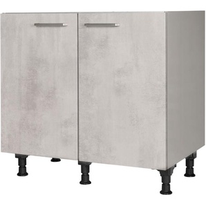 nobilia® Spülenschrank Riva, vormontiert, mit höhenverstellbaren Sockelfüßen, Breite 90 cm