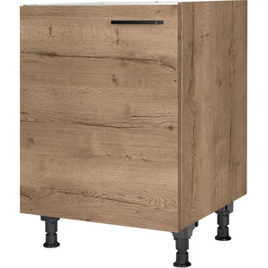 nobilia® Spülenschrank Structura, Ausrichtung wählbar, vormontiert, in den Breiten 45 und 60 cm, mit höhenverstellbaren Sockelfüßen
