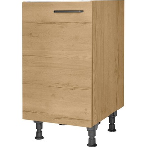 nobilia® Spülenschrank Structura, Ausrichtung wählbar, vormontiert, in den Breiten 45 und 60 cm, mit höhenverstellbaren Sockelfüßen