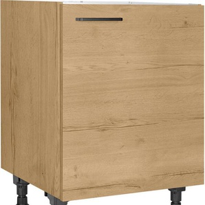 nobilia® Spülenschrank Structura, Ausrichtung wählbar, vormontiert, in den Breiten 45 und 60 cm, mit höhenverstellbaren Sockelfüßen