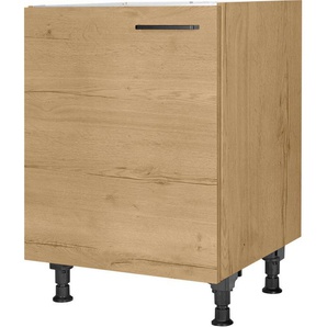 nobilia® Spülenschrank Structura, Ausrichtung wählbar, vormontiert, in den Breiten 45 und 60 cm, mit höhenverstellbaren Sockelfüßen