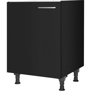 nobilia® Spülenschrank Touch, Ausrichtung wählbar, vormontiert, in den Breiten 45 und 60 cm, mit höhenverstellbaren Sockelfüßen
