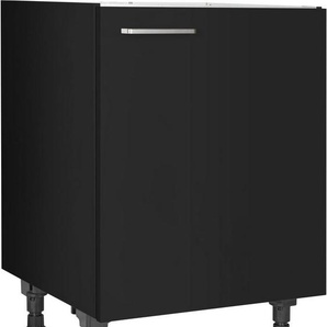nobilia® Spülenschrank Touch, Ausrichtung wählbar, vormontiert, in den Breiten 45 und 60 cm, mit höhenverstellbaren Sockelfüßen