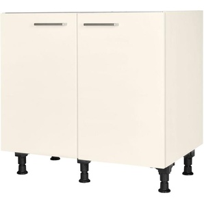 nobilia® Spülenschrank Touch, vormontiert, mit höhenverstellbaren Sockelfüßen, Breite 90 cm