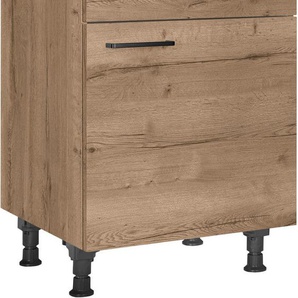 nobilia® Unterschrank Structura, Ausrichtung wählbar, vormont., in den Breiten 30, 45 und 60 cm Breite, mit höhenverstellbaren Sockelfüßen, vormontiert