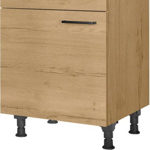nobilia® Unterschrank Structura, Ausrichtung wählbar, vormont., in den Breiten 30, 45 und 60 cm Breite, mit höhenverstellbaren Sockelfüßen, vormontiert