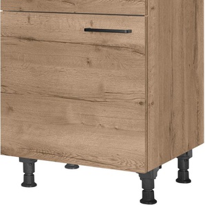nobilia® Unterschrank Structura, Ausrichtung wählbar, vormont., in den Breiten 30, 45 und 60 cm Breite, mit höhenverstellbaren Sockelfüßen, vormontiert