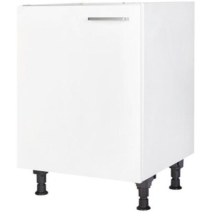 Nobilia Spülenunterschrank Touch, Weiß, Metall, einzeln stellbar, 60x87x56 cm, Blauer Engel, Pefc, Goldenes M, Made in Germany, DGM-Klimapakt,