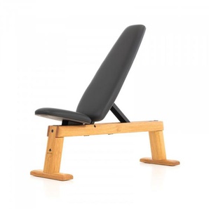 NOHRD WeightBench Hantelbank Nussbaum Echtleder schwarz NO-25430