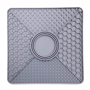 Nordic Paws - Lickmat XL - Grey - 32 x 32 cm