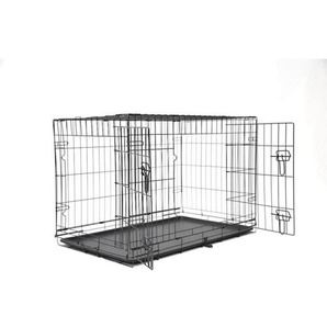 Nordic Paws - Wire cage black - L - 92 x 57 x 64 cm