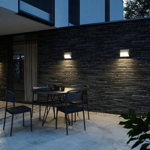 Nordlux Außen-Wandleuchte Pontio, ohne Leuchtmittel, Architekturdesign, Parallelschaltung möglich, austauschbare Glühbirne