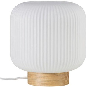 Nordlux Tischleuchte Milford, Weiß, Esche, Holz, Glas, Esche,Esche, massiv, 20 cm, Lampen & Leuchten, Innenbeleuchtung, Tischlampen, Tischlampen
