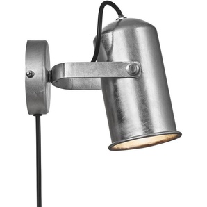 Nordlux Wandleuchte Porter, ohne Leuchtmittel, industrielles Design, verstellbarer Lampenkopf für gerichtetes Licht