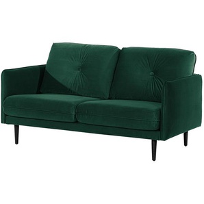 Norrwood Sofa Pigna II 2,5-Sitzer Antikgrün Samt 168x86x94 cm