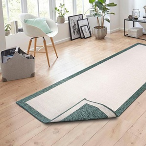 NORTHRUGS Läufer Panama, rechteckig, Höhe: 5 mm, In-& Outdoor, Wetterfest, Balkon, Garten, Wohnzimmer, Wasserfest