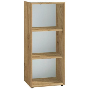 Novel Aktenregal, Weiß, Eiche, Holzwerkstoff, 2 Fächer, 50x120x37 cm, Made in Germany, Beimöbel erhältlich, stehend, Arbeitszimmer, Büroregale, Aktenregale